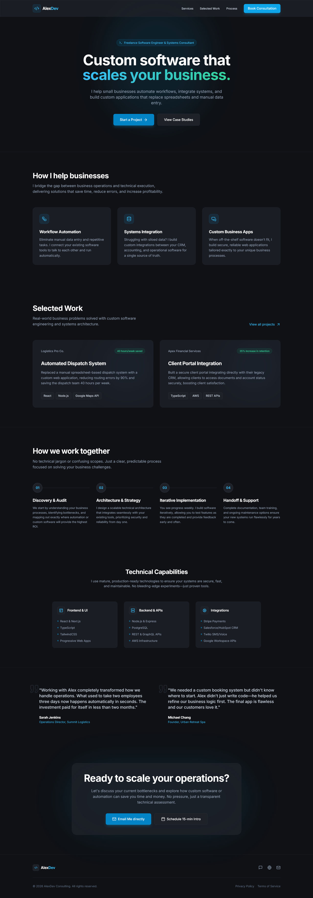 Consultant Site