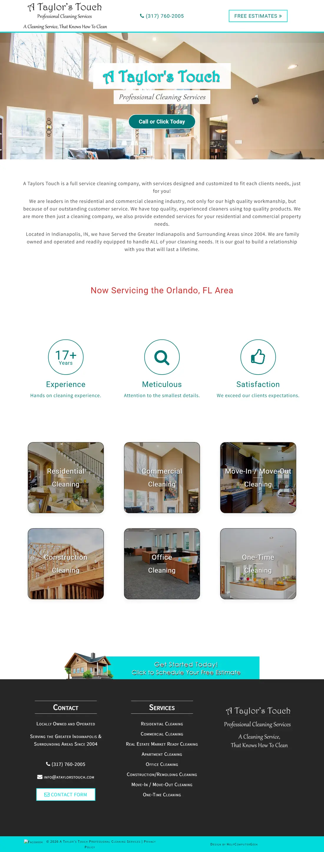 A Taylor Touch Cleaning Homepage